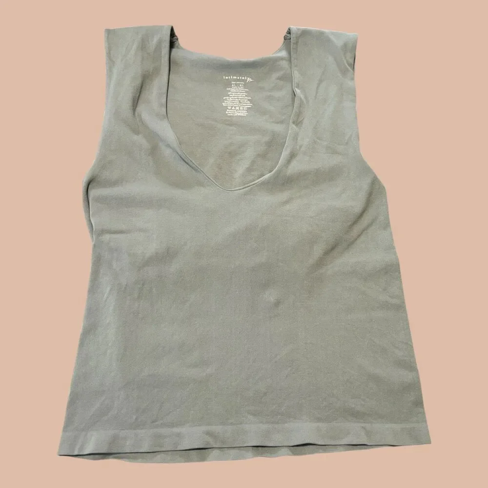 Intimately Free People Top Womens Size M/L Sage Green V Neck